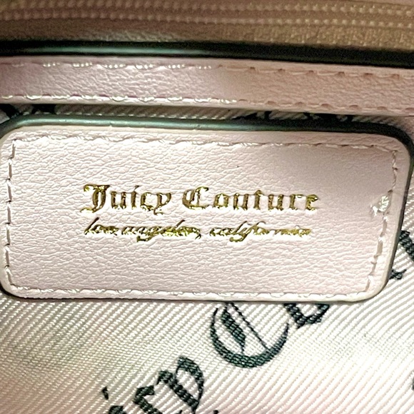 New Juicy Couture brown and pink velour Scottie dogs handbag - Picture 4 of 6